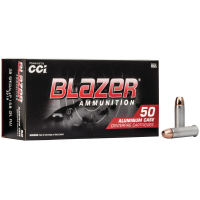 CCI Blazer Handgun Ammunition 3519, 38 Special +P, Full Metal Jacket (FMJ), 158 GR, 850 fps, 50 Rd/bx