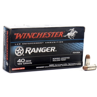 WINCHESTER .40 S&W AMMO 165 GRAIN RANGER SERIES HOLLOW POINT