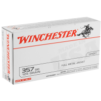 Winchester USA 357 SIG 125 Grain Full Metal Jacket