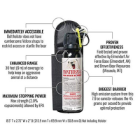 Sabre Frontiersman Bear Deterrent Pepper Spray 9.2oz w/ Holster - FBAD-07