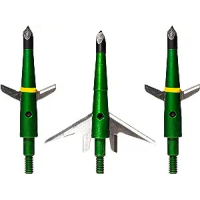 Swhacker (Pack of 3) #207 Expandable 2-Blade Broadheads, 100 Grain 2 In. Cut, Includes (1) Practice Head - SWH00207