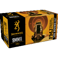 BROWNING 9mm Luger 115Gr FMJ Handgun Ammo B191800094