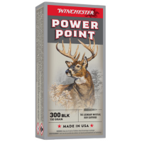 Winchester Ammo X300BLK Power-Point 300 Blackout 150 Grain 1890 fps Power-Point
