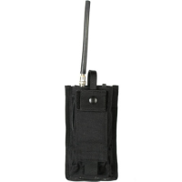 Blackhawk STRIKE MBITR Molle 500D Nylon Radio Pouch, Black - 37CL20BK