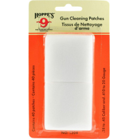 Hoppe's No. 4 Gun Cleaning Patches .38-.45 Cal/.410 Bore-20 Gauge 40 Pack - 1204