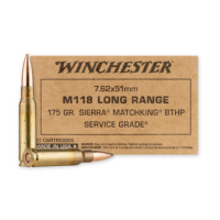 Winchester Service Grade 7.62x51mm NATO 175gr Sierra MatchKing Boat Tail Hollow Point