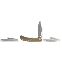 Remington RXB Liner Lock Folding Knife 4.5" Closed- Includes Changeable Blades - with Sheath (OD Green)