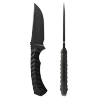 Toor Knives Brauler Bomber Fixed Blade Knife, Brauler Black