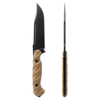 Toor Knives Valor Fixed Blade Knife, Omaha Tan