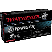 Winchester Ranger 45 Auto 230 Grain Bonded Jacketed Hollow Point Ammunition