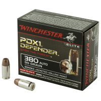 Winchester PDX1 380 ACP Auto 95 Grain Bonded Jacketed Hollow Point