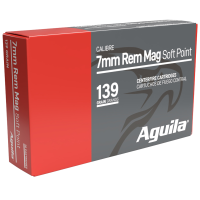 Aguila 7mm Remington Magnum 139 Grain InterLock Boat Tail Soft Point