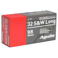 Aguila Target & Range Handgun 32 S&W Long 98 Grain Lead Round Nose