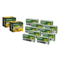 Remington Range & Defense Package 9mm 124 Grain FMJ 500 Rds + Bonded +P Jacketed Hollow Point 40 Rds