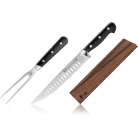 Cangshan TV2 Series Swedish Steel Forged 2 - Piece Carving Set, Silver