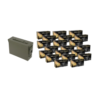 Pick Your 9mm 124 Grain Full Metal Jacket Ammunition 1000 Rounds + Military Ammo Can