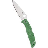 Spyderco Endura 4 VG10 SS Lightweight 3.75" Plain Folding Knife, Green