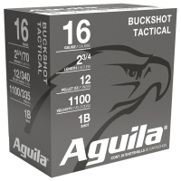 Aguila Buckshot High Velocity 16 Gauge 2.75" 1 1/8oz 1 Buck Shot