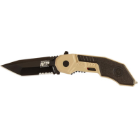 Smith & Wesson Magic Assisted Tanto Military Folding Knife Blade, Black