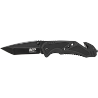 Smith & Wesson Outdoor Liner Lock Folding Tactical Knife Blade, Black