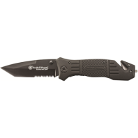 Smith & Wesson Outdoor Liner Lock Folding Knife Tactical Blade, Black