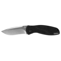 Kershaw Blur Recurved Folded Pocket knife Blade, Black/Stonewashed