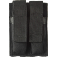 Blackhawk Double Pistol Mag Pouch with Hook and Loop Mounting, Black