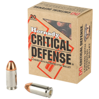 Hornady Critical Defense 45ACP 185 Grain Flex Tip Expanding