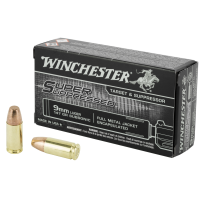 Winchester Super Suppressed 9mm Luger 147 Gr Encapsulated Full Metal Jacket