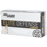 Sig Sauer Elite Performance 9mm Luger 124 Gr V-Crown Jacketed Hollow Point