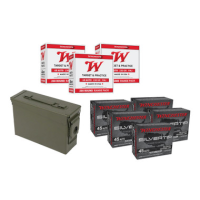 Winchester 45 ACP 230GR FMJ 600rds + Silvertip 45 ACP 185GR HP 100rds + Military Ammo Can