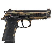 Beretta 92XI Combat 9mm, 4.7" Barrel, 18+1, Tiger Stripe Camo, Rail, Ambi