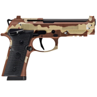Beretta 92XI Combat 9mm, 4.7" Barrel, 18+1, Chocolate Chip Camo, Rail, Ambi