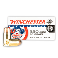 Winchester USA Target Pack 380 ACP 95 Grain Full Metal Jacket