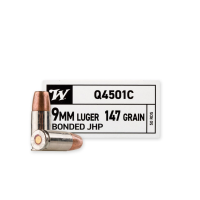 Winchester 9mm Luger 147 Grain Bonded Jacketed Hollow Point