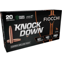 Fiocchi Knock Down Enviro Shield 6.5 Creedmoor 120 Grain Hollow Point