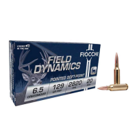 Fiocchi Field Dynamics 6.5 Creedmoor 129 Grain Pointed Soft Point
