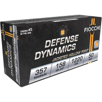 Fiocchi Defense Dynamics 357 Mag 158 Grain Jacketed Hollow Point