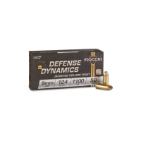 Fiocchi Defense Dynamics 9mm Luger 124 Grain Jacketed Hollow Point