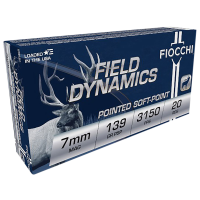 Fiocchi Field Dynamics 7mm Rem Mag 139 Grain Pointed Soft Point