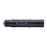 Gemtech Lunar-9 9mm/300 Blackout Suppressor 1/2x28 TPI, 1.4" Diameter, Black