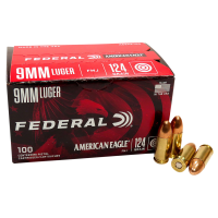 Federal American Eagle 9mm Luger 124 Grain Full Metal Jacket
