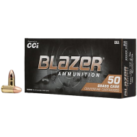 CCI Blazer Brass 9mm Luger 100 Grain Full Metal Jacket Ammunition