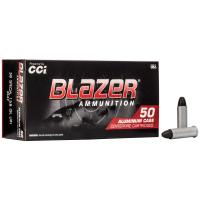 CCI Blazer Handgun Ammunition 3522, 38 Special, Lead Round Nose (RN), 158 GR, 755 fps, 50 Rd/bx