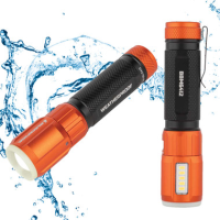 Backfire Rechargeable Weatherproof Flashlight w/ Lantern Mode - 500 Lumens