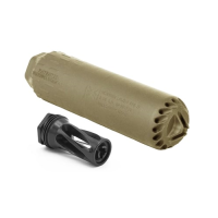 Huxwrx FLOW 556 Ti, Titanium, Lightweight, Durable Suppressor + Flash Hider