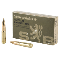 Sellier & Bellot SB300BLKA Rifle 300 Blackout 124 gr Full Metal Jacket 20 Per Box/ 50 Case