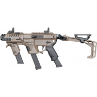 Recover Tactical P-IX+MG PG9 SR20 Metal Front Guard Folding Stock, Tan