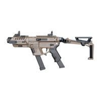 Recover Tactical P-IX+Basic PG9 Folding Brace with Metal Front Guard, Tan