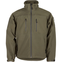 5.11 Tactical Sabre 2.0 Waterproof Jacket, Polyester Bonded Softshell, Detachable Hood, Style 48112